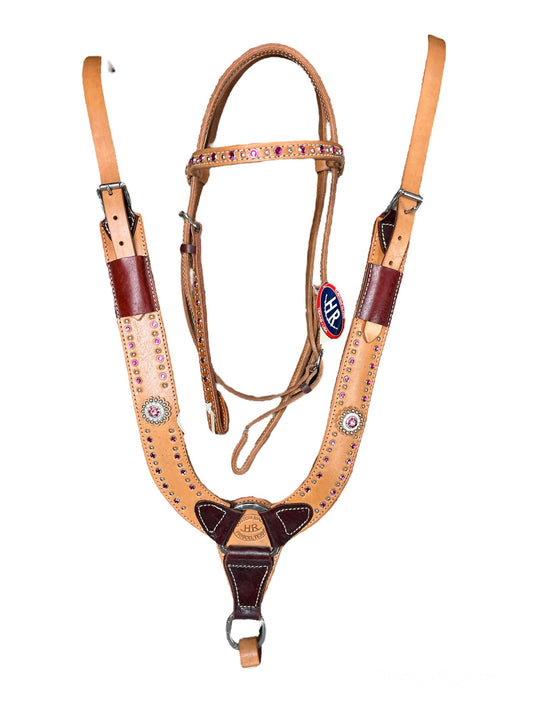 HR Headstall and Pulling Collar Combo